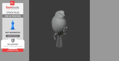 American bushtit - Prehistoric Animal STL