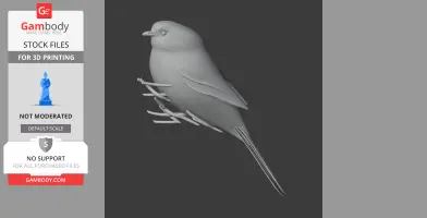 American bushtit - Prehistoric Animal STL
