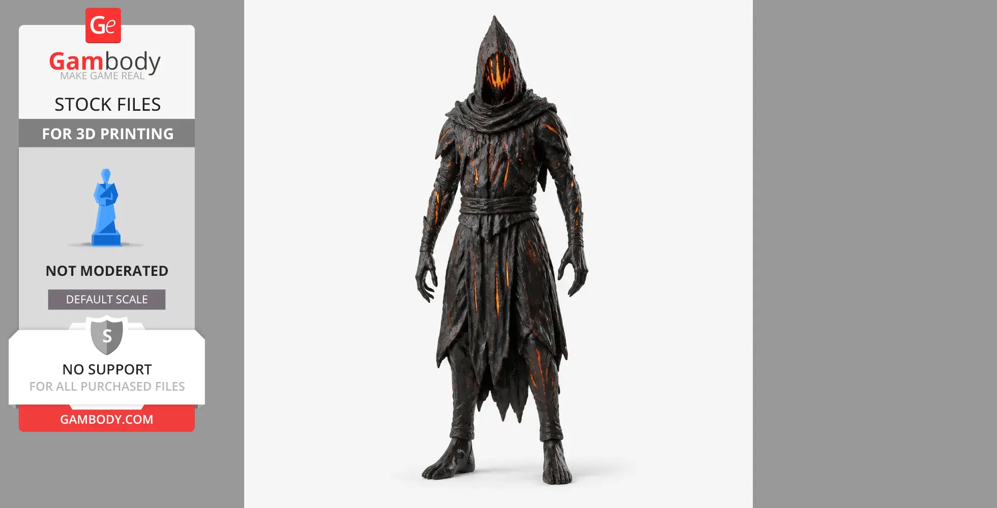 Charred - Valheim Figurine - Character Figure STL