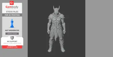 Charred Warrior - Valheim Figurine - Character Figure STL