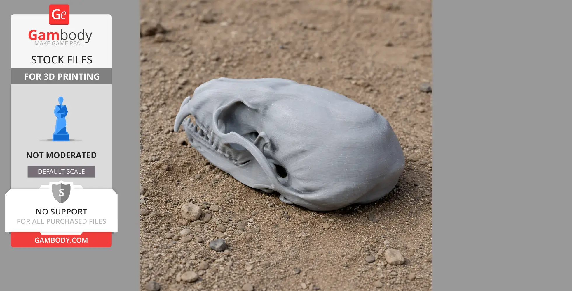 Amargatitanis Skull - Skull Replica STL
