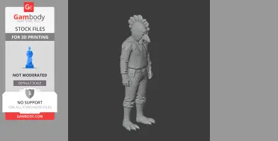 Chicken - Rust Figurine - Character Figure STL