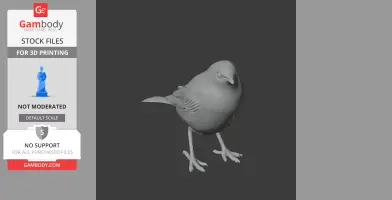 American pipit - Prehistoric Animal STL