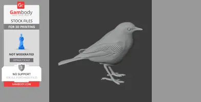 American pipit - Prehistoric Animal STL