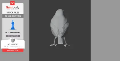 American pipit - Prehistoric Animal STL
