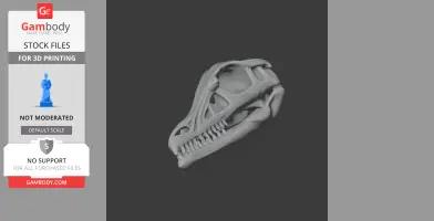 Ambopteryx Skull - Skull Replica STL