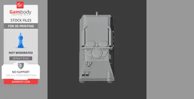 Detailed 3D model of a tank, featuring hatch and barrel elements, for 3D printing.