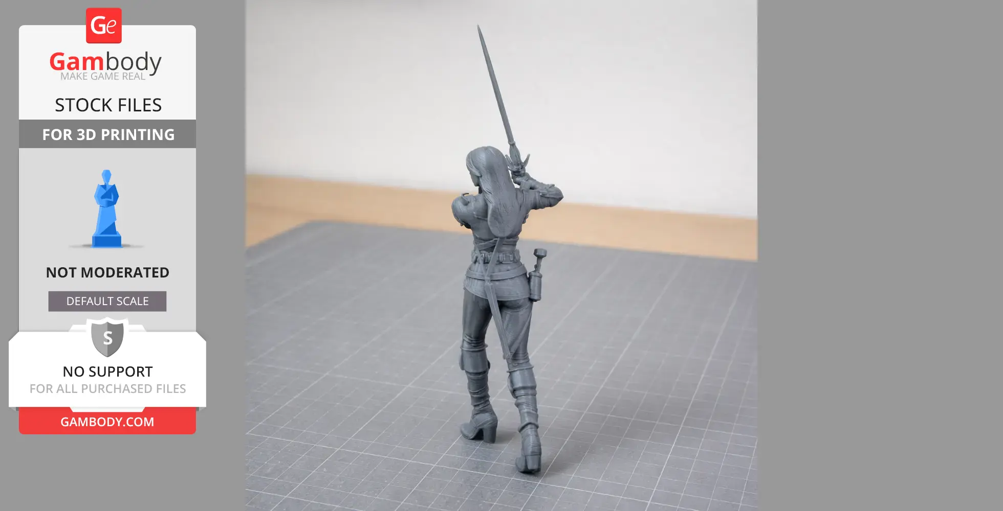 Ciri Witcher 3 Figurine - Character Figure STL