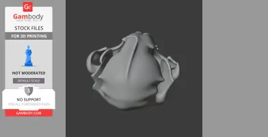 Gray 3D model of an Ankistrodon skull, viewed from the top, with intricate details and openings.