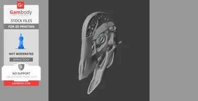 Detailed 3D model of an intricate Anzu skull, showcasing a complex structure for printing.