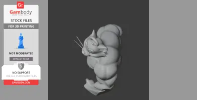 Tom Cat Hulk Ring Figure - Mashup Figure STL
