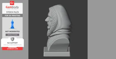 Roald Amundsen Bust - Historical Warrior STL