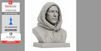 Roald Amundsen Bust - Historical Warrior STL