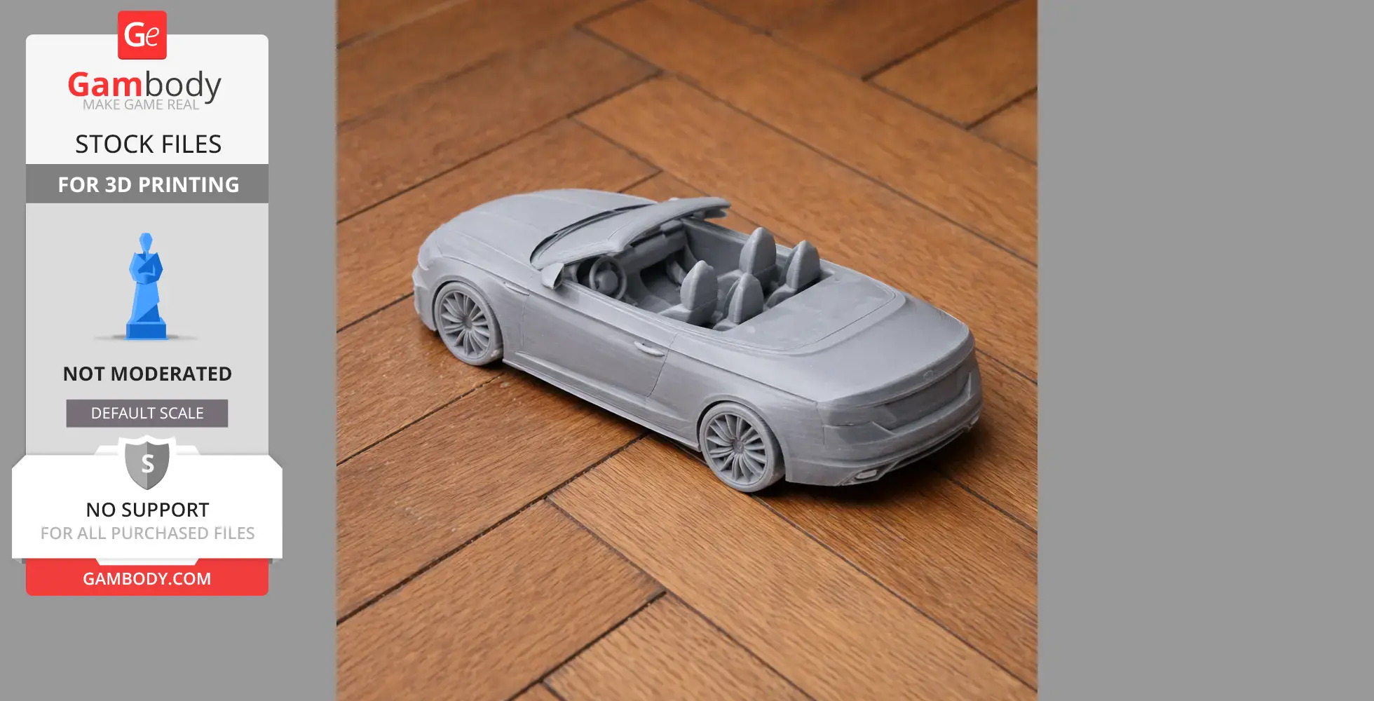 Audi S5 - Scale Vehicle STL