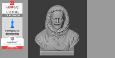 Robert Falcon Scott Bust - Historical Warrior STL