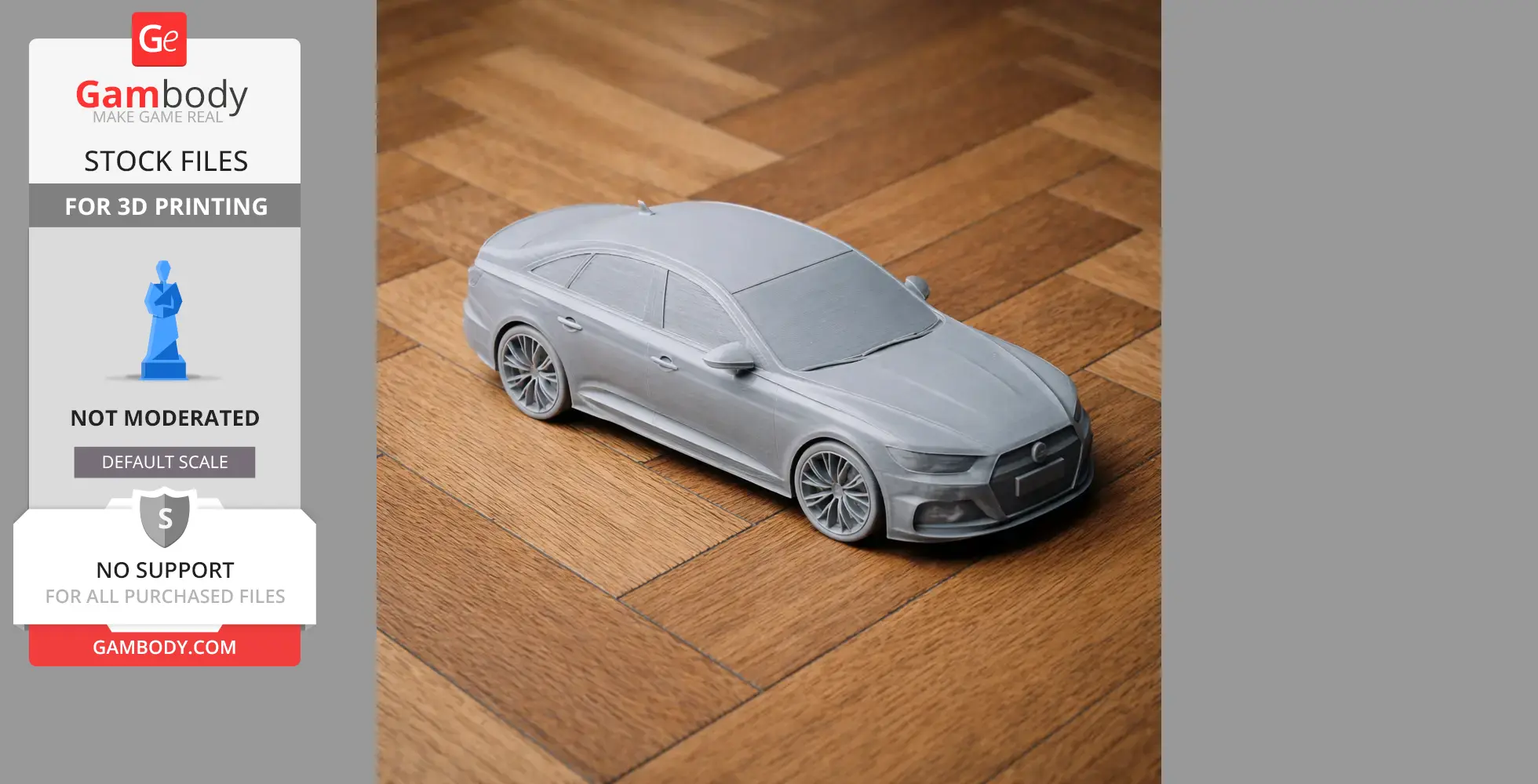 Audi S6 - Scale Vehicle STL