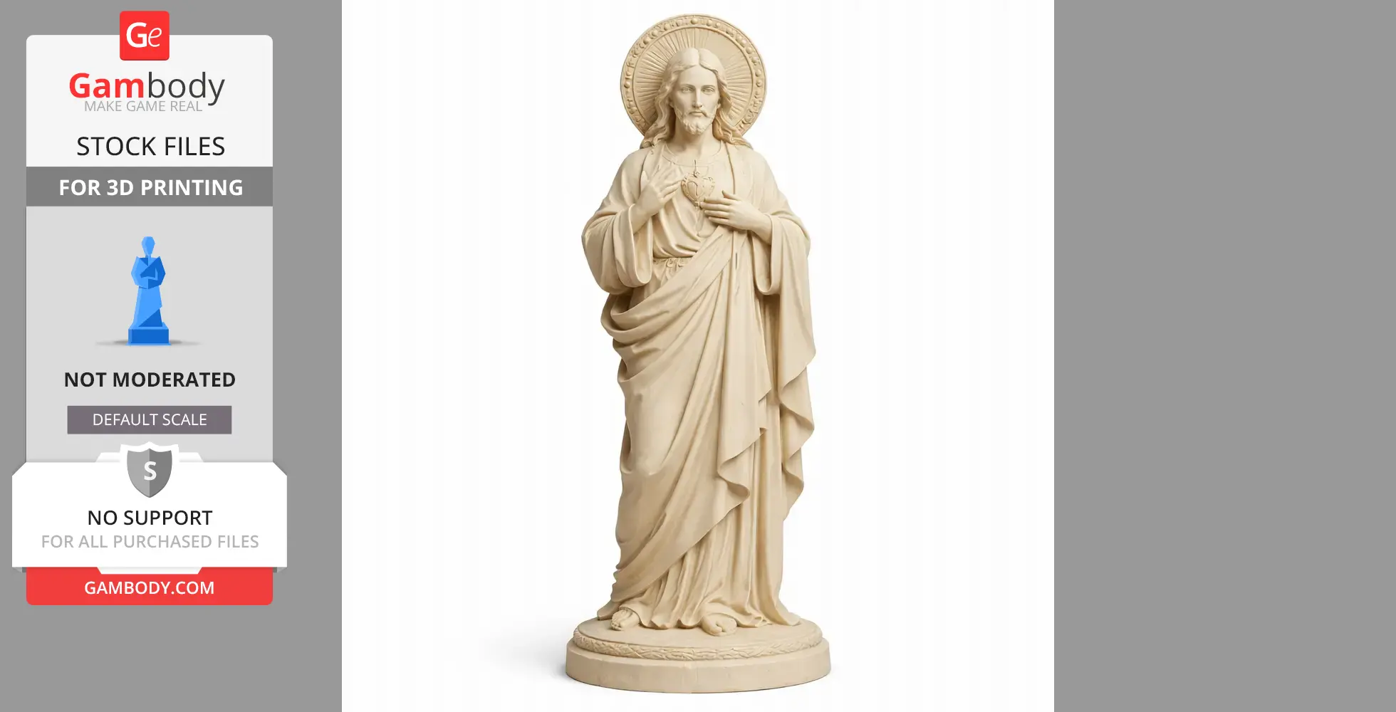 Jesus Christ - Devotional Statue - STL 3D Print
