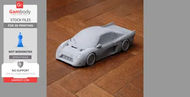 Audi Sport Quattro RS 002 - Scale Vehicle STL