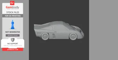 Audi Sport Quattro RS 002 - Scale Vehicle STL