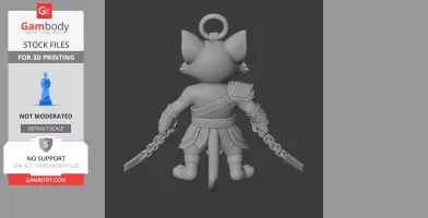 Tom Cat Kratos Ring Figure - Mashup Figure STL