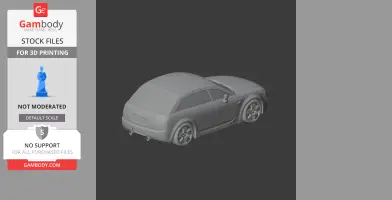 Audi TT - Scale Vehicle STL