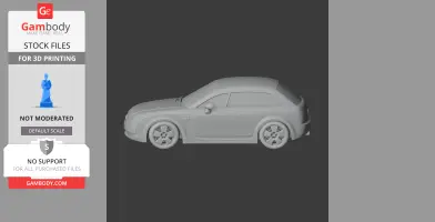 Audi TT - Scale Vehicle STL