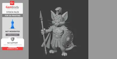 Tom Cat Leonidas Ring Figure - Mashup Figure STL