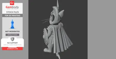 Tom Cat Leonidas Ring Figure - Mashup Figure STL