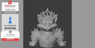 Tom Cat Lich King Ring Figure - Mashup Figure STL