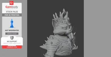 Tom Cat Lich King Ring Figure - Mashup Figure STL
