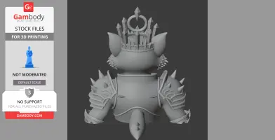 Tom Cat Lich King Ring Figure - Mashup Figure STL