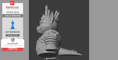 Tom Cat Lich King Ring Figure - Mashup Figure STL
