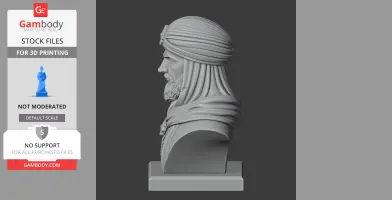 Saladin Bust - Historical Warrior STL