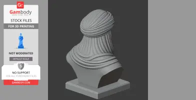 Saladin Bust - Historical Warrior STL