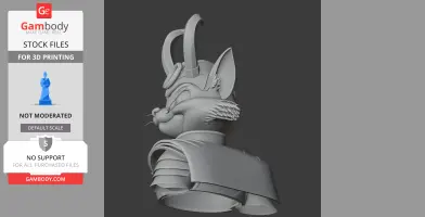 Tom Cat Loki Ring Figure - Mashup Figure STL