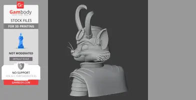 Tom Cat Loki Ring Figure - Mashup Figure STL