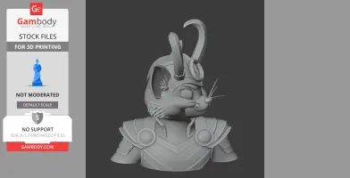 Tom Cat Loki Ring Figure - Mashup Figure STL