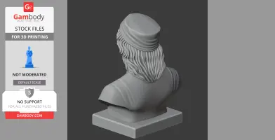 Sandro Botticelli Bust - Historical Warrior STL