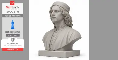 Sandro Botticelli Bust - Historical Warrior STL