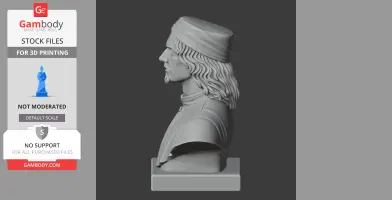 Sandro Botticelli Bust - Historical Warrior STL