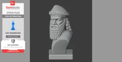 Sargon of Akkad Bust - Historical Warrior STL