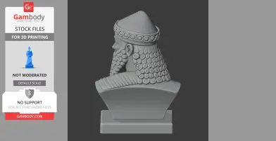 Sargon of Akkad Bust - Historical Warrior STL