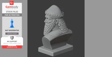 Sargon of Akkad Bust - Historical Warrior STL