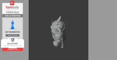 Tom Cat Medieval Knight Ring Figure - Mashup Figure STL