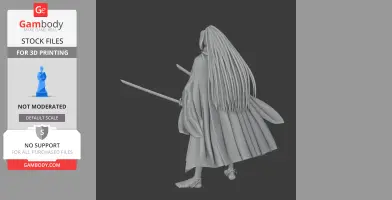 Sasaki Kojiro Samurai - Historical Warrior STL