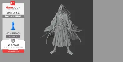 Sasaki Kojiro Samurai - Historical Warrior STL