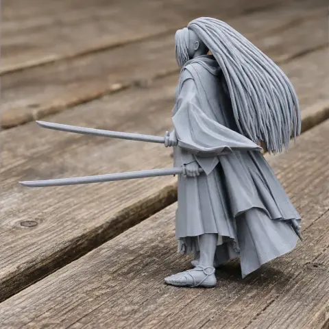 Sasaki Kojiro Samurai - Historical Warrior STL