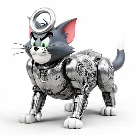Tom Cat Megatron Ring Figure - Mashup Figure STL