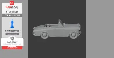Austin A40 Sports - Scale Vehicle STL