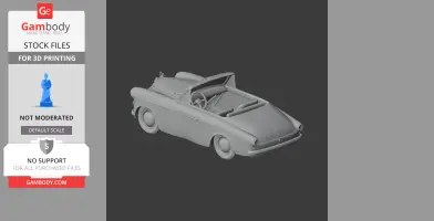 Austin A40 Sports - Scale Vehicle STL